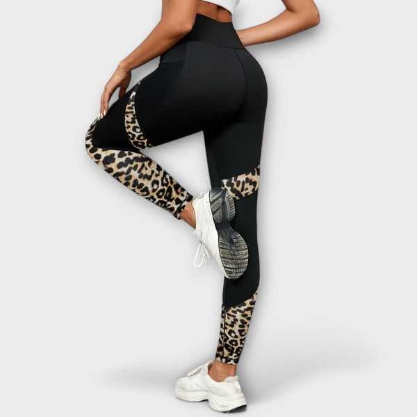 Carmo - Leggings de cintura alta com estampado de leopardo