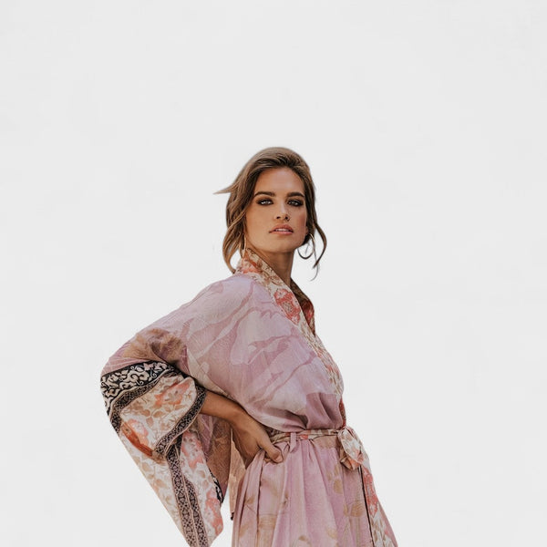 Petra - Kimono Longo Estilo Boho
