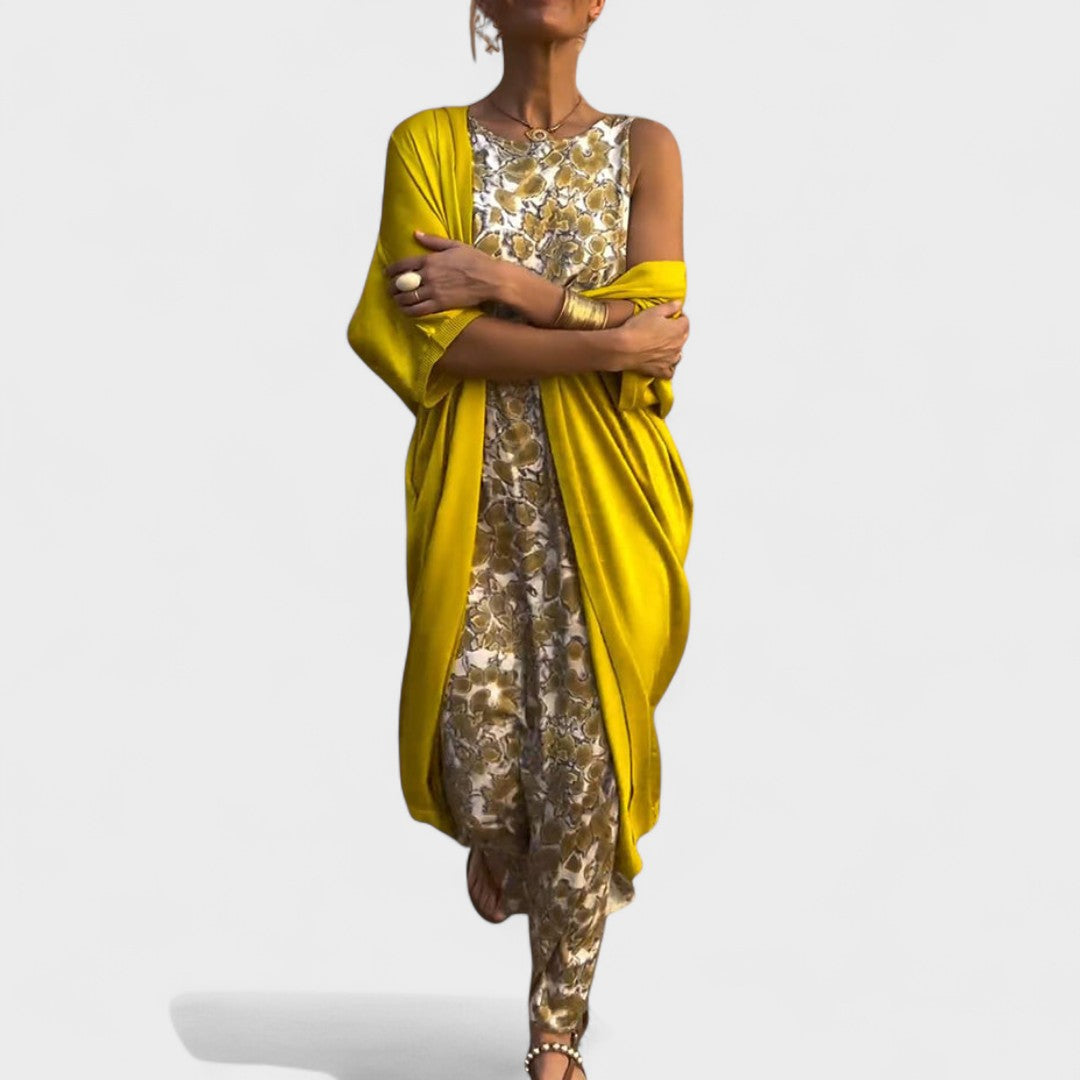 Carolina - Vestido Elegante Com Colete