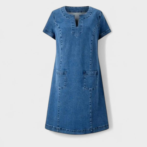 Julia - Vestido em ganga suave