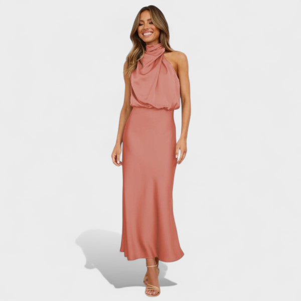 Laura - Vestido Longo de Festa em Cetim